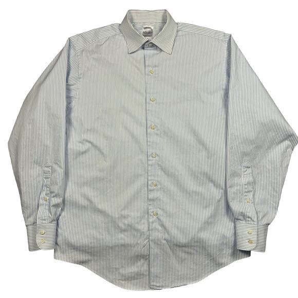 Brooks Brothers Egyptian Vintage 16/35 Men's Button Down Pinstripe Long Sleeve - Picture 1 of 8